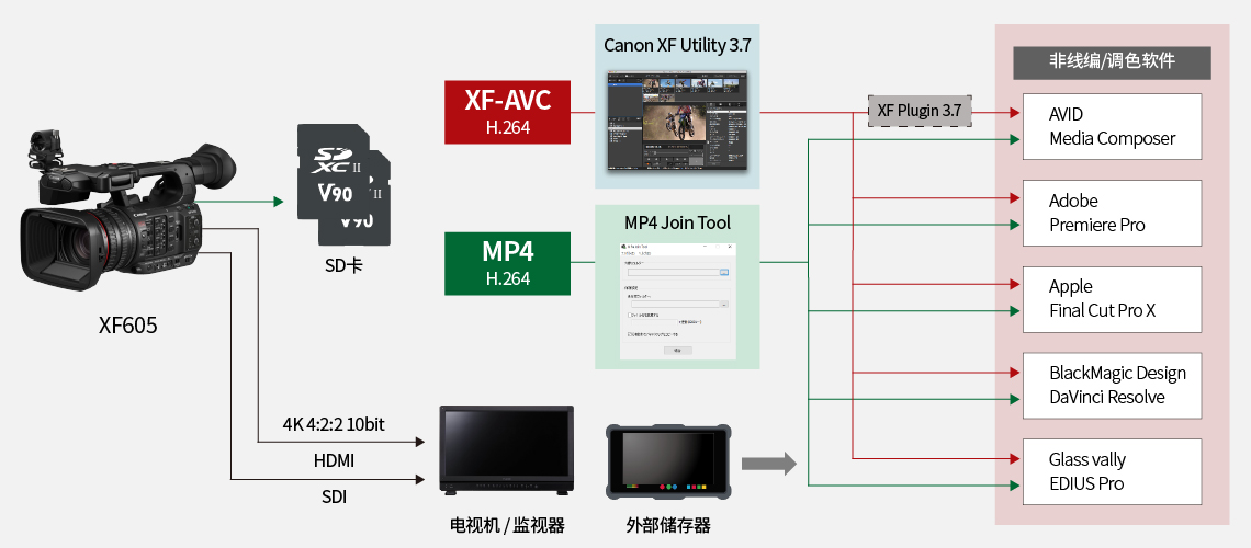 支持记录文件格式的软件