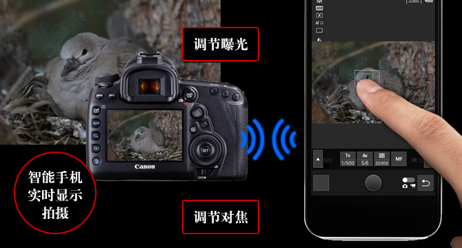 可进行详细设置的遥控实时显示拍摄
